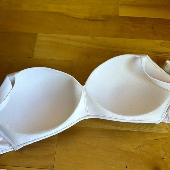 Like New Wacoal how perfect wire-free bra 36C T-shirt bra microfiber light PINK - Picture 4 of 9